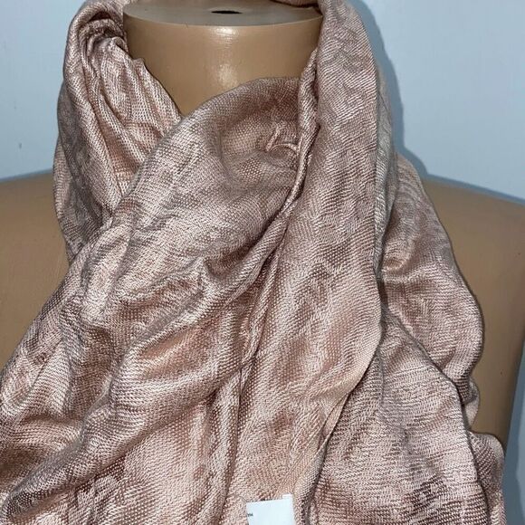 Bijoux Terner Women's Tan Tassel Textured Jacquard Poncho OS (NWT) - Picture 3 of 6